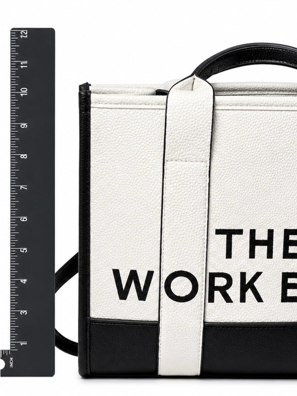 The Work Bag Black & White Work Tote - Picture 4 of 6